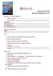 English Worksheet: Dr House 