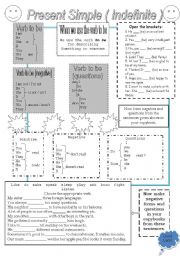 English Worksheet: PRESENT SIMPLE