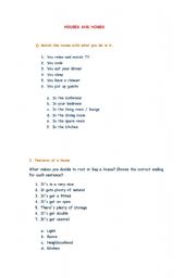 English worksheet: Homes and houses