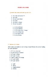 English Worksheet: Homes and houses