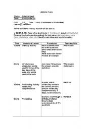 English Worksheet: Wh Questions. Lesson Plan. Beginners