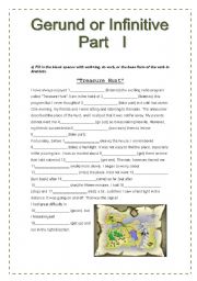 English Worksheet: Gerund or Infinitive? Part I