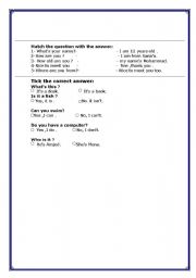 English worksheet: this fits to be an exercise for beginners