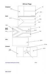 English worksheet: African Flags