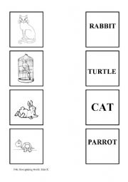 English worksheet: pets-recognizing words-3