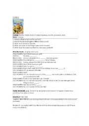 English Worksheet: shrek movie worksheet