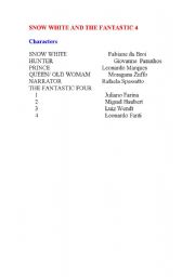 English Worksheet: Snow white