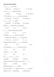 English Worksheet: to be- present simple- have got