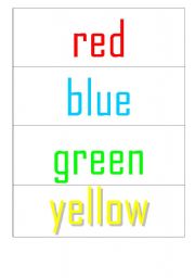 English worksheet: Colours