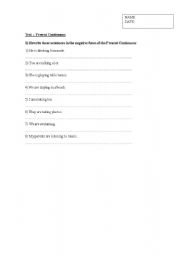 English Worksheet: test