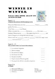 WINNIE IN WINTER- Complete story-activity