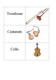 English Worksheet: instruments flashcards 6