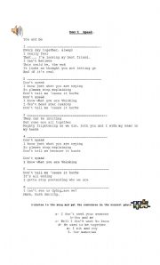 English worksheet: Activities with Songs ( Elementary Level)
