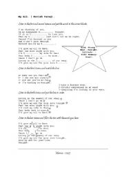 English worksheet: Song: My all ( Mariah Carey)