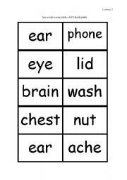 English worksheet: Two words in one - set 9