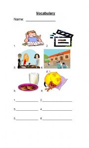 English worksheet: 