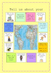 English Worksheet: Tell us about your country