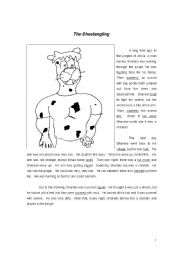 English Worksheet: Cheetangling (7 pg, Reading, Comprehension, Vocab, Writing)