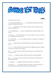 English worksheet: Verb Tenses