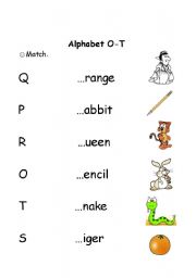 English worksheet: Alphabet