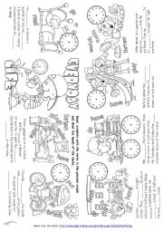 English Worksheet: Everyday Life (Mini Book)