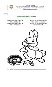 English worksheet: Easter Day Song