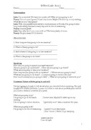 English Worksheet: Planning a trip using future forms