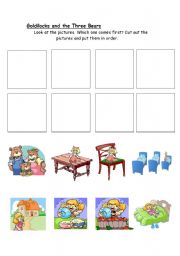 English Worksheet: Goldilocks