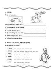 English worksheet: Occupations