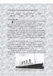 English Worksheet: Titanic and simple past