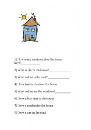 English worksheet: Picture Comprehension