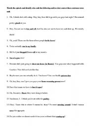 English worksheet: Friends Worksheet