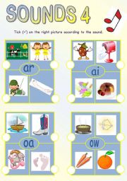 English Worksheet: sounds (part 4)