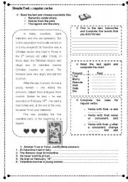 English Worksheet: Text and biographies to work with Simple Past (2 PAGES)