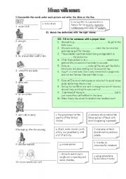 English Worksheet: Idioms with proper names