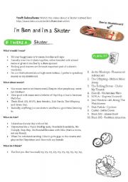 English Worksheet: Youth Subcultures: SKATER and PLASTIC!! ((3 pages))