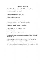 English worksheet: Time Worksheet