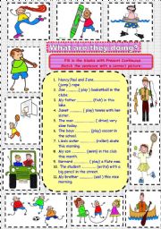 English Worksheet: Present Continuous