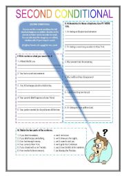 English Worksheet: SECOND CONDITIONAL