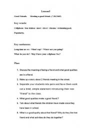 English Worksheet: Good Friends