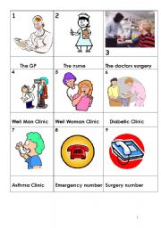 English worksheet: A Doctors Surgery