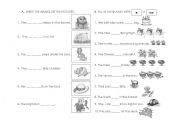 English worksheet: TEST IN ENGLISH FOR KIDS