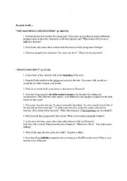 English Worksheet: woman in the room