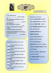 English Worksheet: If by Rudyard Kipling