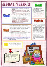 English Worksheet: Modal verbs 2