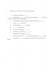 English worksheet: reflexive