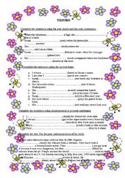 English Worksheet: Tenses. Present and Past.