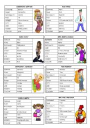 English Worksheet: VERB TO BE: PERSONAL INFORMATION (SPEAKING CARDS) 6