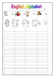 English Worksheet: How to write English letters. 