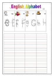 English worksheet: How to write English letters. 